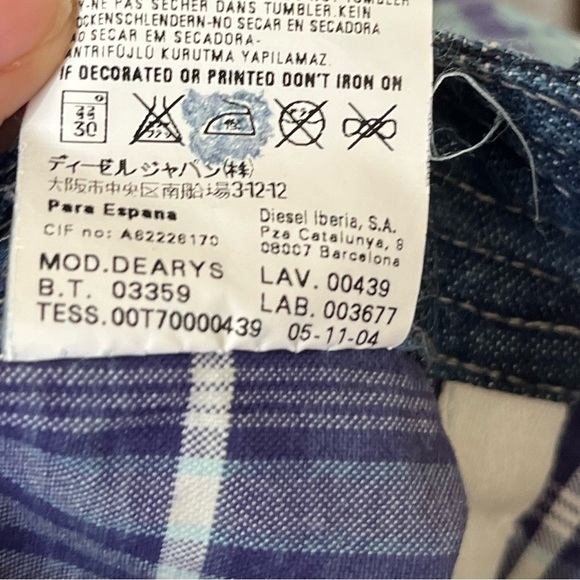 Diesel Y2K Micro/Mini Plaid Skirt - Picture 14 of 15